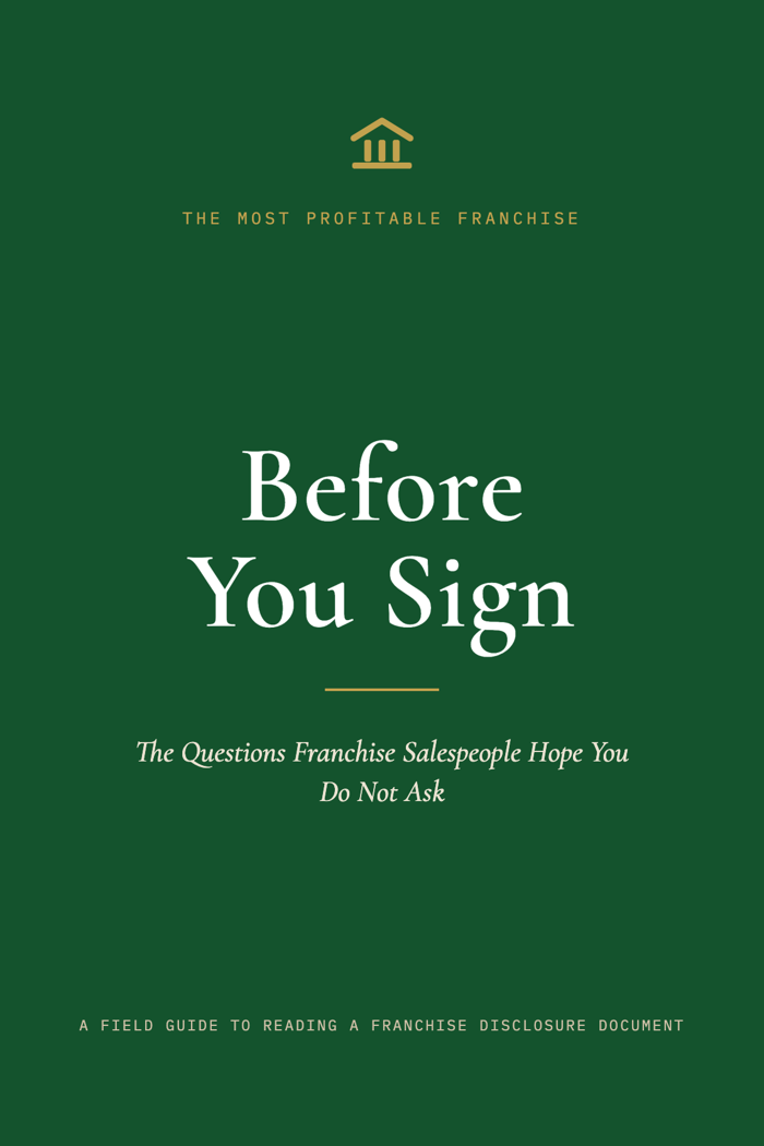 Before You Sign, the FDD field guide, cover